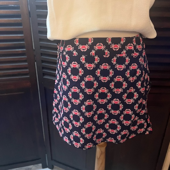 Crown & Ivy Golf Navy Blue/Pink Crab Print Skort ! - Picture 8 of 14